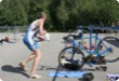 Olympic Triathlon - 2007 - Jahr, als es mehr als 30 war. (C) in Schatten und ein Block des Eises...