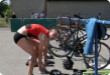 Olympic Triathlon - 2007 - Jahr, als es mehr als 30 war. (C) in Schatten und ein Block des Eises...