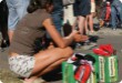 Olympic Triathlon - 2007 - Jahr, als es mehr als 30 war. (C) in Schatten und ein Block des Eises... Olympic Triathlon - 2007 - Jahr, als es mehr als 30 war. (C) in Schatten und ein Block des Eises...