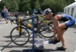 Olympic Triathlon - 2007 - Jahr, als es mehr als 30 war. (C) in Schatten und ein Block des Eises... Olympic Triathlon - 2007 - Jahr, als es mehr als 30 war. (C) in Schatten und ein Block des Eises...