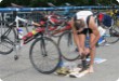 Olympic Triathlon - 2007 - Jahr, als es mehr als 30 war. (C) in Schatten und ein Block des Eises... Olympic Triathlon - 2007 - Jahr, als es mehr als 30 war. (C) in Schatten und ein Block des Eises...