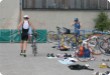 Olympic Triathlon - 2007 - Jahr, als es mehr als 30 war. (C) in Schatten und ein Block des Eises... Olympic Triathlon - 2007 - Jahr, als es mehr als 30 war. (C) in Schatten und ein Block des Eises...